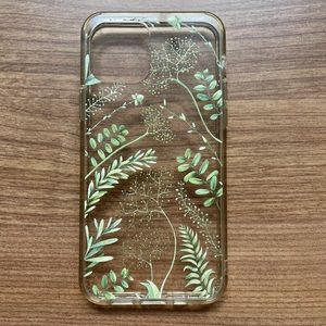 iPhone 12 Pro clear/floral/foliage case